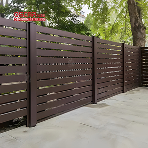 Venta caliente Panel Tornillo Montaje Diy Paneles Metal <span class=keywords><strong>Exterior</strong></span> <span class=keywords><strong>Aluminio</strong></span> Privacidad <span class=keywords><strong>Valla</strong></span> Horizontal <span class=keywords><strong>Valla</strong></span> de listón de <span class=keywords><strong>aluminio</strong></span> - Product Image 4