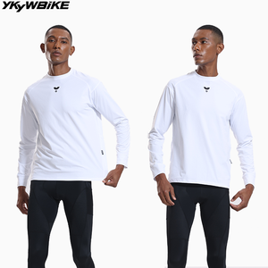 Maillot de cyclisme décontracté pour <span class=keywords><strong>homme</strong></span> YKYWBIKE, manches longues, <span class=keywords><strong>vêtements</strong></span> de sport de plein air, chemise à séchage rapide, <span class=keywords><strong>vélo</strong></span> de route, <span class=keywords><strong>vêtements</strong></span> de <span class=keywords><strong>vélo</strong></span> en DuPont Sorona - Product Image 1