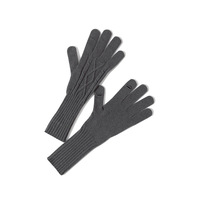 Gants de cyclisme d'hiver en pure laine, couleur unie, thermiques, pour femmes, fonction tactile, doigts séparés, tricotés sans couture, OPERA
