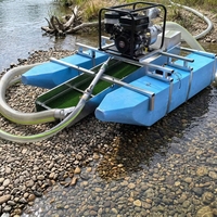 Équipement d'extraction aurifère alluvial à petite échelle / Machines d'extraction aurifère / Drague de dragage à aspiration d'or