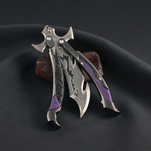 Couteau à gâchette en alliage de zinc Valorant Plunder <span class=keywords><strong>Impression</strong></span> 3.0 de 22 cm, jouet de collection en métal de qualité supérieure, ornements - Product Image 6