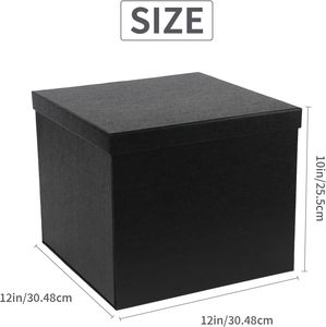 Caja de Regalo Cuadrada de Cartón Grande Personalizable con Relieve, 12x12x10 Pulgadas, Impresión a Cuatro Colores, Estampado en Caliente UV, Cinta <span class=keywords><strong>para</strong></span> <span class=keywords><strong>Cumpleaños</strong></span> - Product Image 2