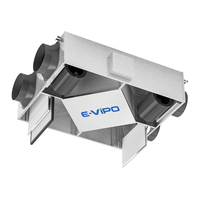 Système de ventilation HRV domestique monté au plafond, unité de récupération de chaleur MVHR, échangeur ERV, système de ventilation d'air frais, récupérateur