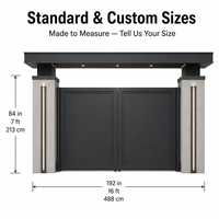 Portail d'entrée moderne en aluminium gris avec auvent, certifié CE, résistant aux UV, sur mesure, thermolaqué, antirouille, pour villa, OEM