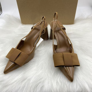 Sandalias de Tacón Ancho con Punta Puntiaguda y Decoración de Lazo para Mujer, Zapatos de Tacón Casual de Verano para Dama, Cómodos y de Calidad - Product Image 4