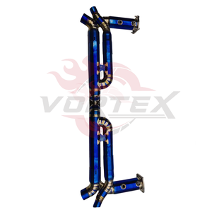 ท่อไอเสีย Vortex Titanium Burnt Blue ประสิทธิภาพสูงสำหรับ Porsche 911 991.2 Turbo S ปี 2016-2024 รุ่น Racing Pipe - Product Image 4
