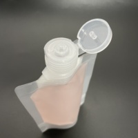 Transparent 30ml 50ml 100ml Bec Poche Cosmétiques Lotion Maquillage Crème Bec Sac avec Flip Cap