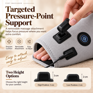 Masseur de pieds à compression d'air enveloppant avec pétrissage Shiatsu, thérapie thermique pour semelles, spa à domicile pour pieds fatigués - Product Image 5