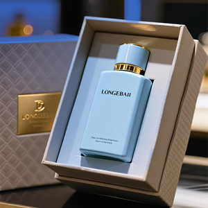 New Arrival Women White <b>Perfume</b> Glass <b>Bottle</b> Clear Empty Crimp Square Pump 30ml 50ml 100ml <b>Perfume</b> <b>Bottle</b> with Gift Box - Product Image 3