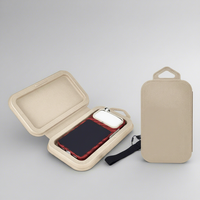 Boîte cadeau biodégradable en pulpe rigide moulée de haute qualité pour ordinateur, appareil photo et étuis de téléphone portable, emballage personnalisable