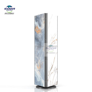 Chuyên nghiệp tùy chỉnh 3 mặt xoay kim loại đá hiển thị đứng-bền cho các cửa hàng vật liệu xây dựng và phòng triển lãm - Product Image 1