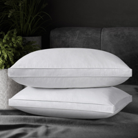 Taie d'oreiller en satin 100% coton, 300 fils, pour hôtel, maison, hôpital, en gros, taille king