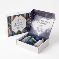 Boîte d'expédition en carton ondulé personnalisée, impression couleur intégrale, emballage plat pour produits de beauté, boîtes d'emballage en papier pour cosmétiques