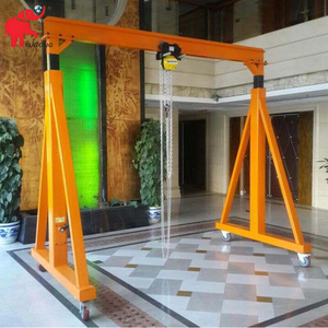 Grúa pórtico móvil portátil para taller, fabricada en China, altura de elevación de 2-6 m, capacidad de 500 kg, 800 kg, 1000 kg, 2000 kg - Product Image 4