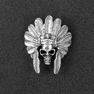 حيوان النسر بروش خمر الذهب الفضة معدن سبيكة التنين النمر الهندي رئيس طية صدر السترة دبوس الملحقات - Product Image 4