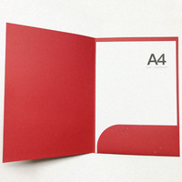 Pochette de présentation A5 personnalisée avec illustration, impression décorative, papier multi-pages, marquage à chaud, logo pour entreprise