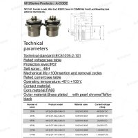 Câble d'alimentation M12 4 broches, prise femelle industrielle à fixation frontale pour soudage, stockage d'énergie, étanche IP67, cuivre 200A, aluminium PC