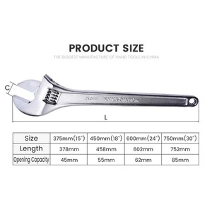 Clé à molette Maxpower SLIVER 15 ", 18", 24 ", 30" - Product Image 5