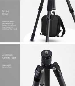 Chuyên Nghiệp Ngoài Trời Chụp Nhôm Hợp Kim Điện Thoại Di Động Máy Ảnh Tripod Đứng Với Mang Theo Túi Ảnh Tự Sướng Gậy - Product Image 4