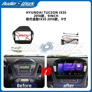 Marco de Instalación para Radio de Coche de 9 Pulgadas para <span class=keywords><strong>Hyundai</strong></span> <span class=keywords><strong>Tucson</strong></span> Ix35, Panel de Control <span class=keywords><strong>2009</strong></span> 2010 2011, Kit de Marco de Instalación Directa para Sistema de Navegación - Product Image 2