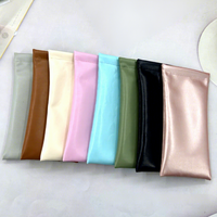 Nouvel étui à lunettes rectangulaire en cuir souple, sac de rangement portable et étanche pour lunettes de soleil et de lecture, style minimaliste pour homme, couleur unie