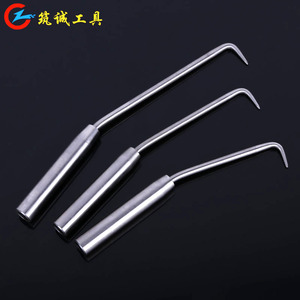 Stainless Steel Rebar <b>Hook</b> 200-270mm <b>Chrome</b> Plated Professional Grade For Rebar Tying - Product Image 1