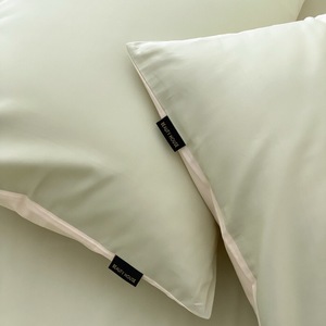 Chất Lượng Cao 100S Rắn Màu Dài Staple Bông Nhà Khách Sạn Dệt May Màu Xanh Lá Cây Gối Trường Hợp - Product Image 3