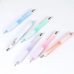 Jiwushe Push Button Pen Black Gel Ink Stainless Steel Tip Office School <b>Writing</b> Tool - Product Image 3