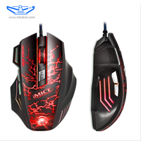 A7 souris de jeu filaire quatre vitesses DPI souris de jeu professionnelle Double clic