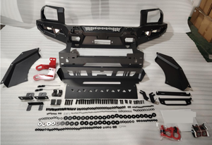 Parachoques Delantero para <span class=keywords><strong>Mitsubishi</strong></span> Triton <span class=keywords><strong>L200</strong></span> 2024+, Barra Protectora de Acero Resistente con Luces LED, Placa Protectora, Ganchos de Remolque, Accesorios Todoterreno - Product Image 2