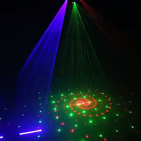 4 Beams Patterns RGB Laser 4 Eyes Full Color DMX512 Control Club DJ Equipment Éclairage de scène pour mariage Spectacle Concert Bar party
