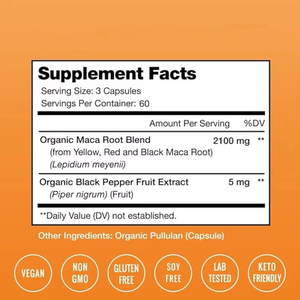 Kapsul Maca Hitam Premium 100% Ekstrak Maca Peru Murni, Suplemen Peningkat Energi, Stamina & Vitalitas untuk Pria - Product Image 2