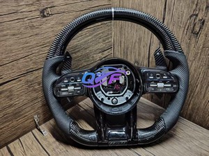 Volant entièrement en cuir pour <span class=keywords><strong>Mercedes</strong></span>-Benz AMG (compatible avec les modèles : <span class=keywords><strong>S223</strong></span>, C206, 232, E213, W223, W222, W211, W206) - Product Image 3