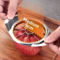 Fabrieksdirect handmatige roestvrijstalen extra sterke appel-snijder, fruit-ontpitter, mango-splitter, snijder, verdeelt appels in zes stukken