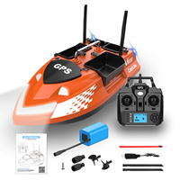 Bateau de pêche à la carpe RC en plastique V802 Pro avec 160 positions, navigation GPS, sonar 500M, 4 compartiments, pilote automatique et moteur haute puissance