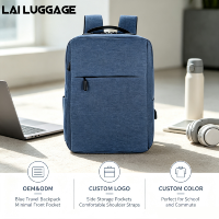 Sac à dos fin et minimaliste résistant à l'eau en tissu Oxford, sac à dos décontracté pour le collège, hommes et femmes
