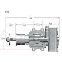 Motor de Gasolina Original RCGF STINGER 20CC RE de 2 Tiempos para Aeronaves RC, Hecho en Guangdong, China