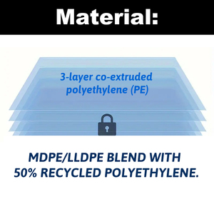Nhiệm vụ nặng nề có thể tái chế PE túi rác nhựa rõ ràng công nghiệp rác có thể lót chân không túi bụi - Product Image 5