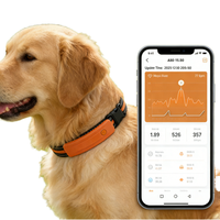 Pelacak GPS Anti Air untuk Hewan Peliharaan, Monitor Lokasi Bluetooth untuk Anjing dan Kucing, Perangkat Kerah Pintar IP67