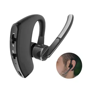 Headset Musik Bluetooth 5.0 Nirkabel, Headset Handfree Earphone Stereo Olahraga Tunggal untuk iPhone Samsung