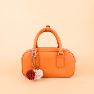 Mini Breloques de Sac en Cuir Haut de Gamme Tendance <span class=keywords><strong>avec</strong></span> <span class=keywords><strong>Porte</strong></span>-Clés Mousqueton Balle à <span class=keywords><strong>Pompon</strong></span> Tressé Main pour Sacs à Main et Accessoires de Sac pour Femmes - Product Image 5