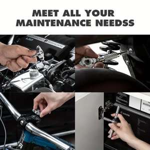 VMAN TOOLS Jeu de tournevis à cliquet 40 en 1 avec embouts en acier S2, cliquet magnétique, arbre flexible, kit d'outils de qualité supérieure - Product Image 6