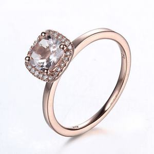 925 Sterling Silver <b>Cushion</b> Cluster Tanzanite Birthstone Blue Tanzanite Engagement <b>Ring</b> - Product Image 6