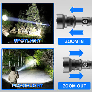 Mạnh mẽ lumens cao không thấm nước cắm trại ngoài trời ngọn đuốc chiến thuật ánh sáng đèn flash LED USB Sạc đèn pin - Product Image 5