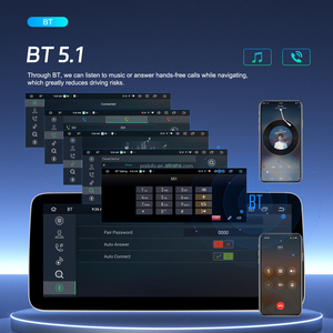 Podofo 12.3 ''IPS écran 8 cœurs CarPlay Android pour <span class=keywords><strong>Ford</strong></span> <span class=keywords><strong>Mustang</strong></span> 2015-2020 autoradio Android Auto/GPS/WiFi/4G/DSP OEM usine - Product Image 4