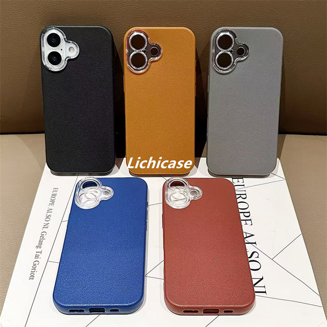 Lichicase Factory Wholesale Phone Case for Tecno Pova Slim Spark Slim Leather Texture Back Cover