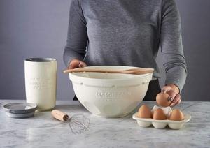 Cuenco de mezcla de cerámica basculante con soporte de agarre, utensilio de cocina resistente al barro, <span class=keywords><strong>5L</strong></span> - Product Image 3