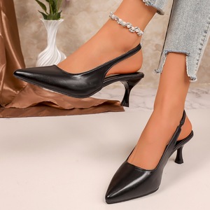 Fashion High Heels 2026 Summer Winter Autumn Arrival Pointed <b>Toe</b> Elegant Casual Design Sandals <b>Toe</b>-<b>cap</b> high heel sandal - Product Image 1