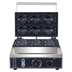 Vente chaude Antiadhésif En Acier Inoxydable Taiyaki Machine Poisson Gaufre Commercial Électrique En Forme De Poisson <span class=keywords><strong>Gaufrier</strong></span> - Product Image 3