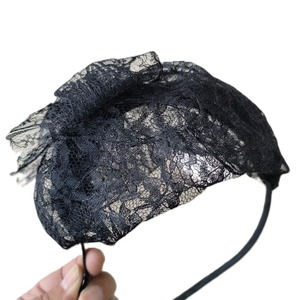 New Design Elegant Polka Dot Mesh Bowknot Beret Headband Vintage Handmade Cloth <strong>Hair</strong> Hoop <strong>Wedding</strong> <strong>Hair</strong> <strong>Band</strong> Women <strong>Hair</strong> - Product Image 2